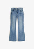 Bershka Flared Jeans - light-blue denim