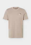 Puma 2 COLOR SMALL NO. 1 LOGO TEE - Basic T-shirt - mouse gray