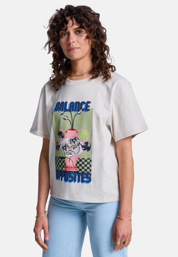 RVCA AF TWIN TULIPS EASY TEE