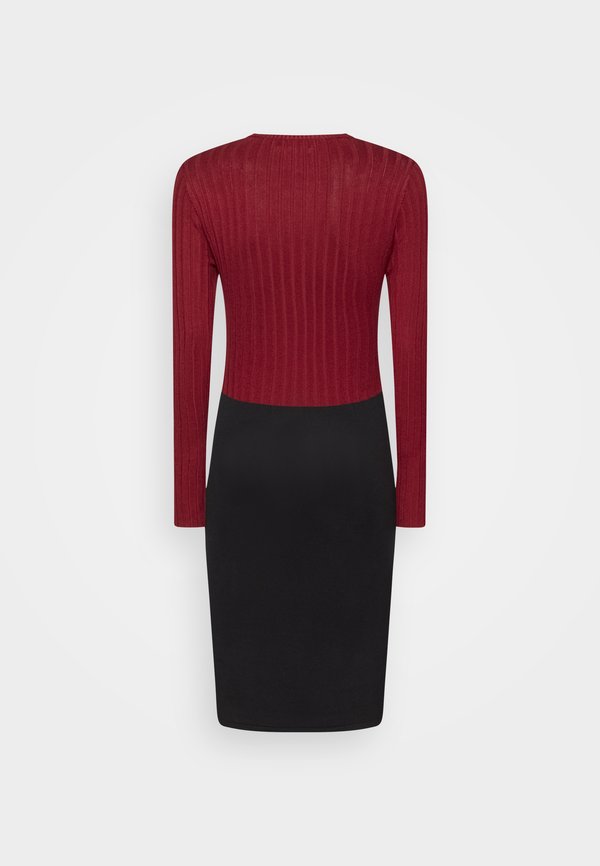 Anna Field by Zalando CREW AUSSCHNITT RIPP TOP BODYCON MINI STRICKKLEID