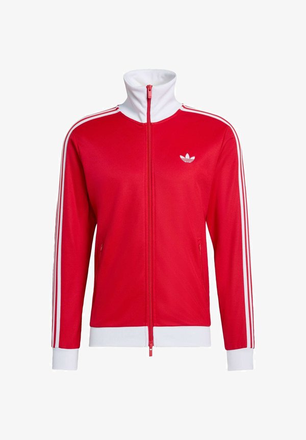 adidas Originals BECKENBAUER TT - Zip-up sweatshirt - better scarlet