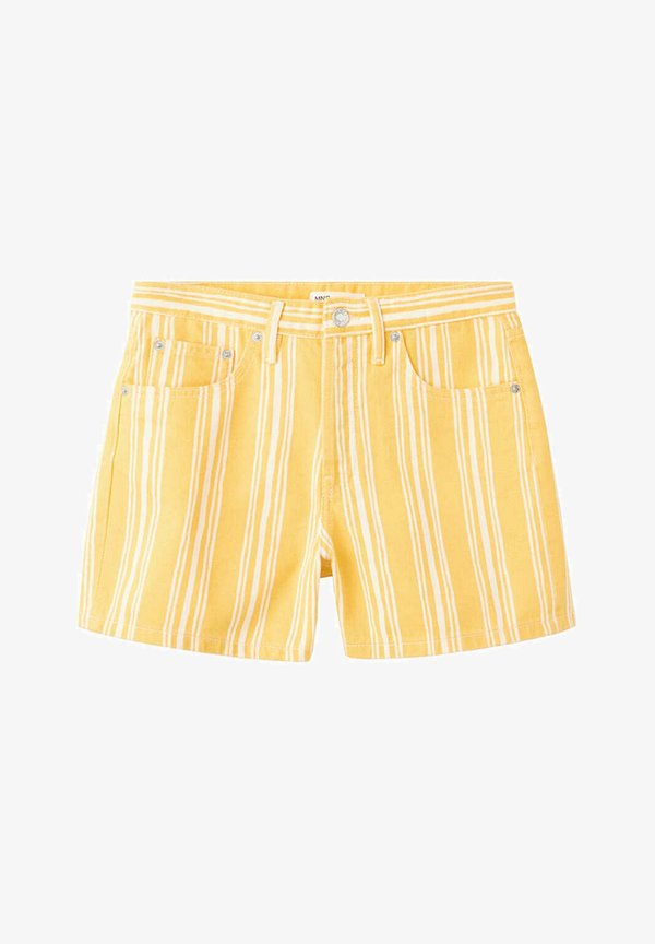 Mango ADULT - Denim shorts - yellow