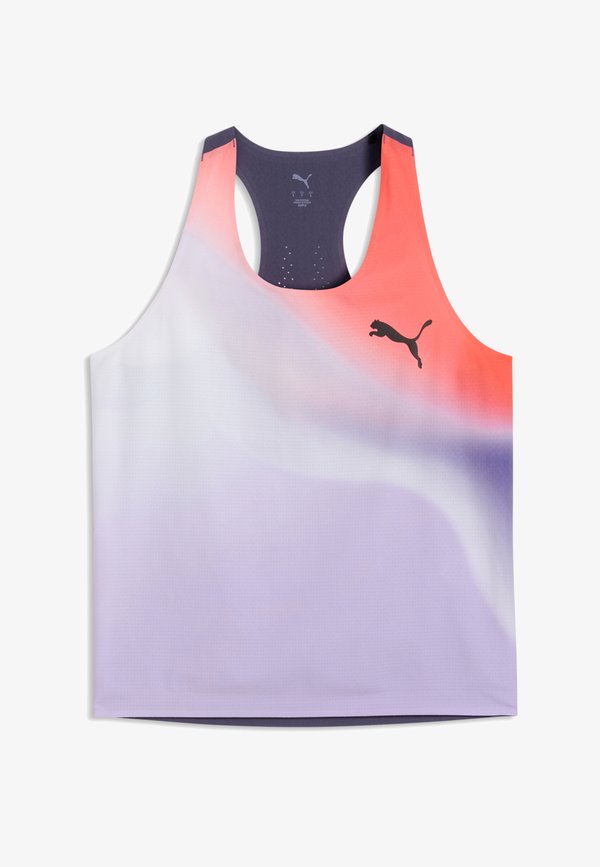 Puma W LIGHTSPEED ULTRAWEAVE GRAPHIC SINGLET - Top - inky depths
