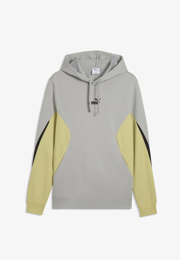 Puma ESSENTIALS COLOURBLOCK HOODIE UNISEX - Hoodie - gray echo