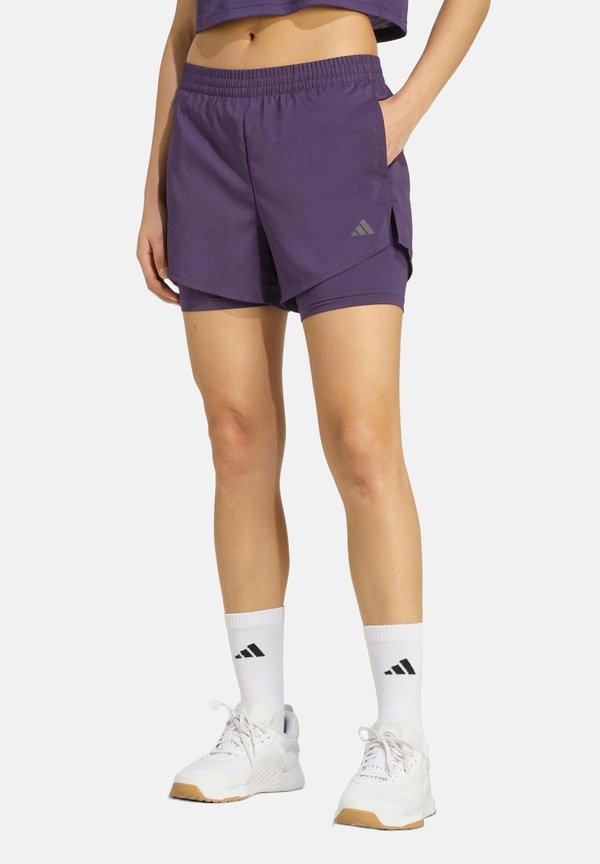 adidas Performance SHORTS MIN 2IN1 SHORT - Sports shorts - aurora plum black