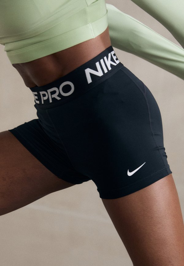 Nike Performance Short running tights - black/white