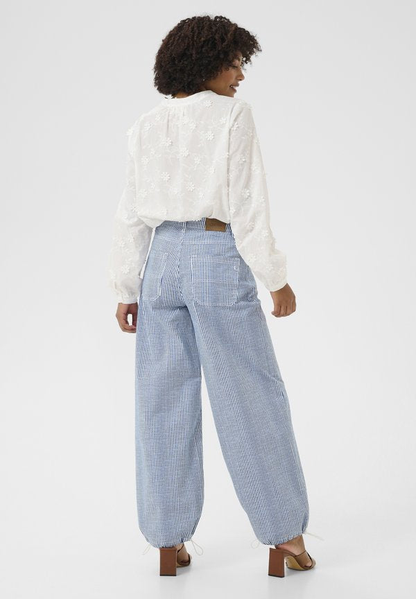 Cream CRBERTA LOOSE TWILL RELAXED FIT