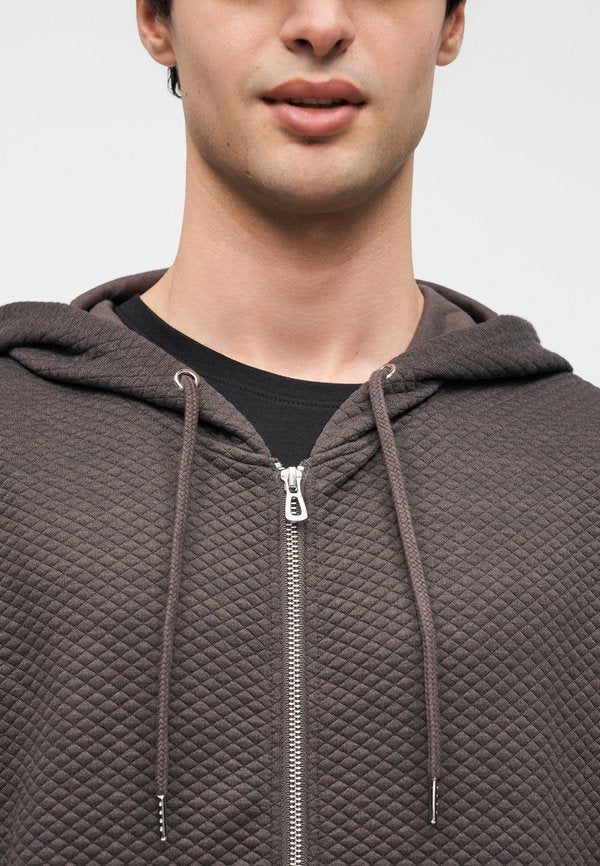 Pier One by Zalando TEXTURED ZIP HOODIE