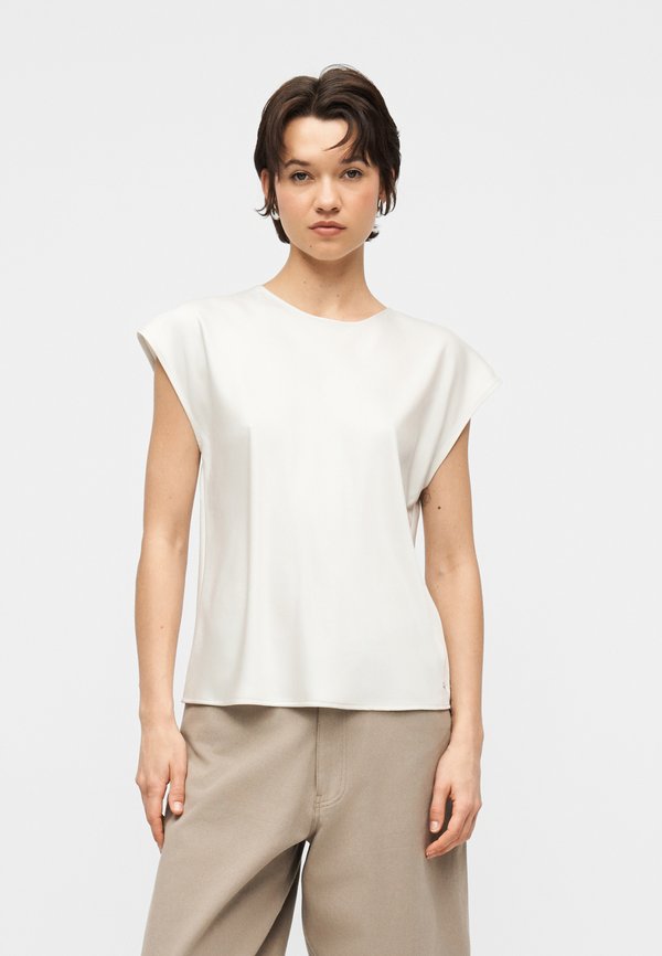 Calvin Klein MATTE SHEATH - Blouse - chalk
