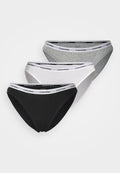 Calvin Klein Underwear MODERN LOGO 3 PACK  - Briefs - black/white/grey heather
