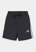 adidas Sportswear ESSENTIALS 3 STRIPES SHORTS - Sports shorts - black/white