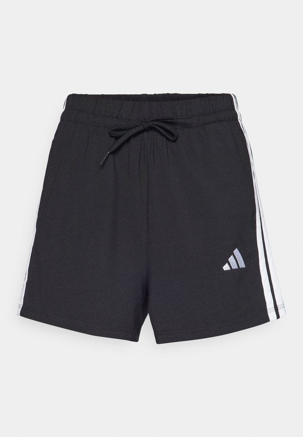 adidas Sportswear ESSENTIALS 3 STRIPES SHORTS - Sports shorts - black/white