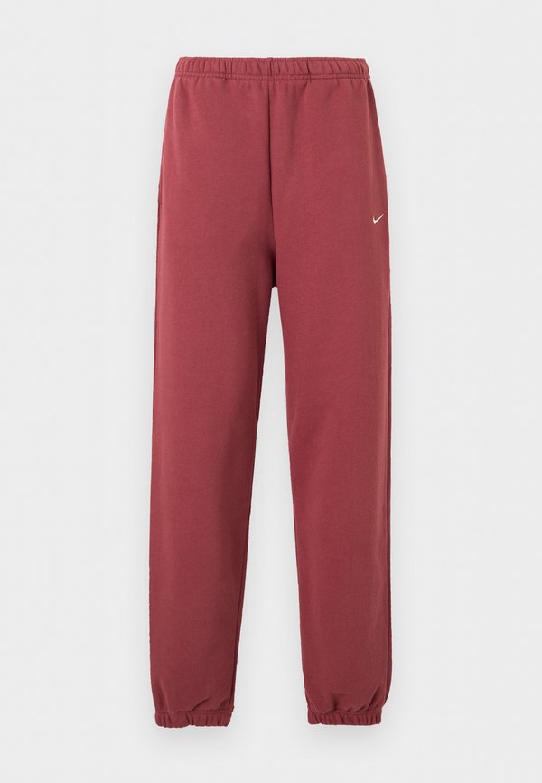 Nike Sportswear STUDIO FLEECE MEDIUM WEIGHT HIGH-RISE OVERSIZED CUFFED PANTS - Tracksuit bottoms - pink smoke/sail