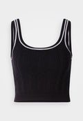 Tommy Jeans FLAG CABLE KNIT CROPPED TANK TOP