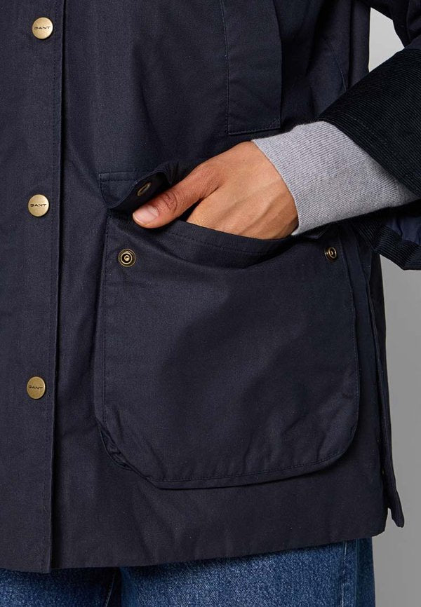 GANT WAXED COTTON DOUBLE DECKER JACKET