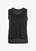 adidas Sportswear ADIDAS SPORTSWEAR SOFT LUX SHEER TANK TOP - Top - black