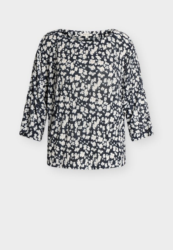TOM TAILOR T-SHIRT CRINCLE BATWING ALLOVERPRINT