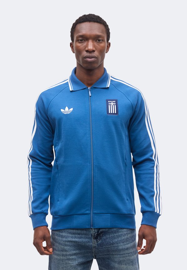 adidas Performance GREECE AWAY ANTHEM JACKET - Zip-up sweatshirt - dusky petrol