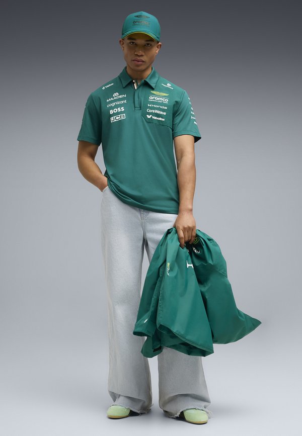 Puma PUMA X ASTON MARTIN ARAMCO F1® TEAM REPLICA POLO UNISEX - Polo shirt - green lux