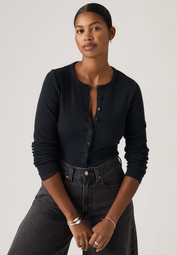 Levi's® RORY BUTTON UP - Long sleeved top - anthracite night