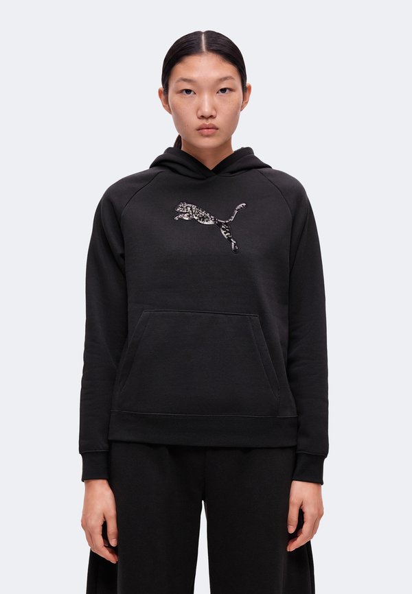 Puma SEQUINS STANDARD HOODIE - Hoodie - black