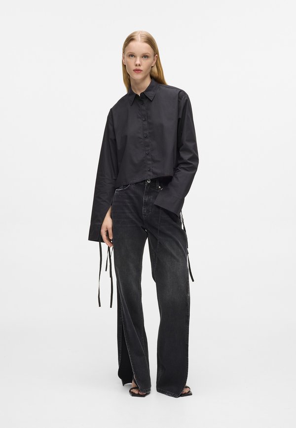 Karl Lagerfeld Jeans SPLIT-HEM HIGH-RISE STRAIGHT