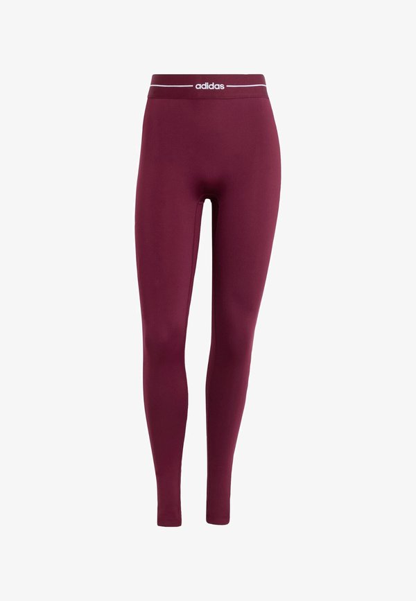 adidas Performance HYPERGLAM FULL LENGTH - Leggings - maroon