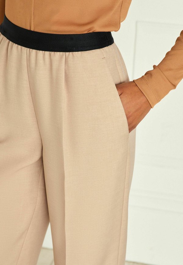 Next WAISTBAND DETAIL WIDE LEG TROUSERS