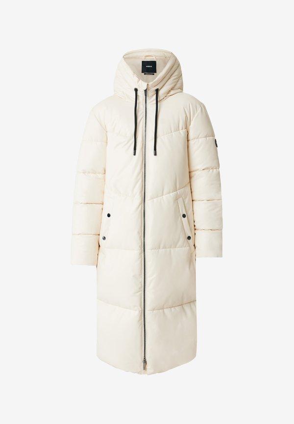 Mexx Hooded midi PU coat