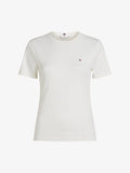 Tommy Hilfiger SLIM FIT - Print T-shirt - ecru
