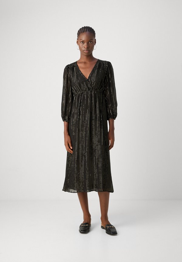 Scotch & Soda MIDI DRESS WITH PUFF SLEEVE