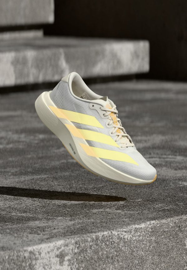 adidas Performance ADIZERO EVO SL WOVEN - Road running shoes - footwear white/ice tangerine/off white