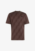 adidas Originals MONOGRAM AOP TE - Print T-shirt - aurora coffee