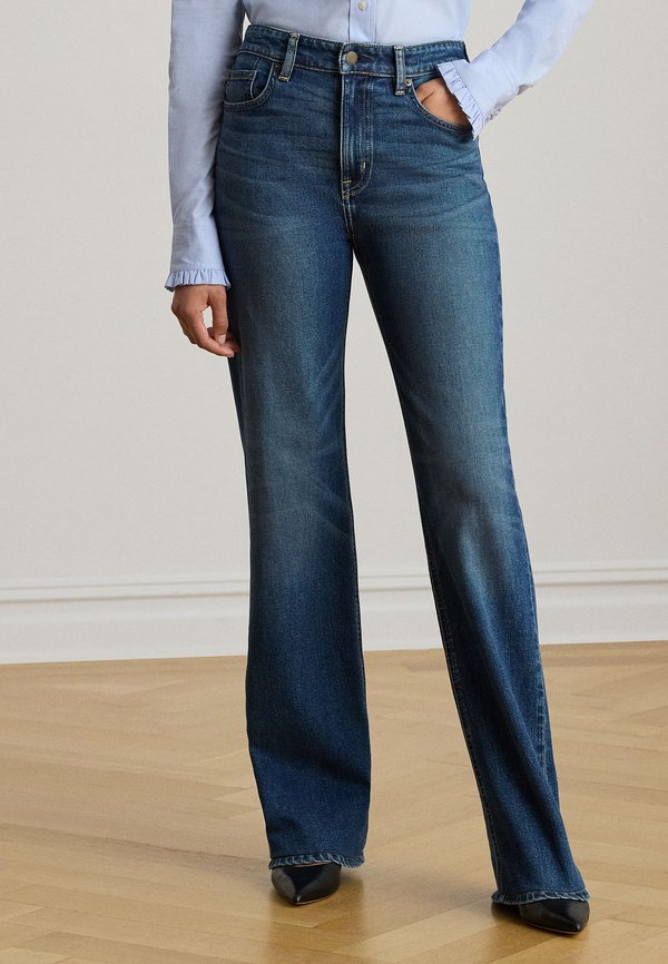 Lauren Ralph Lauren Petite HIGH-RISE STRAIGHT WIDE-LEG JEAN