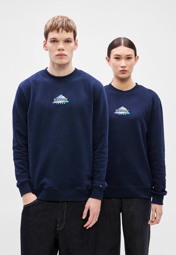 Tommy Jeans MOUNTAIN LOGO EMBROIDERY TERRY SWEATSHIRT