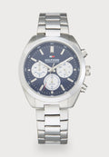 Tommy Hilfiger UNISEX - Chronograph watch - silver-coloured/blue