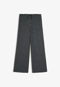 Bershka STRAIGHT-LEG STRIPED PRINTED - TROUSERS - Tracksuit bottoms - dark grey