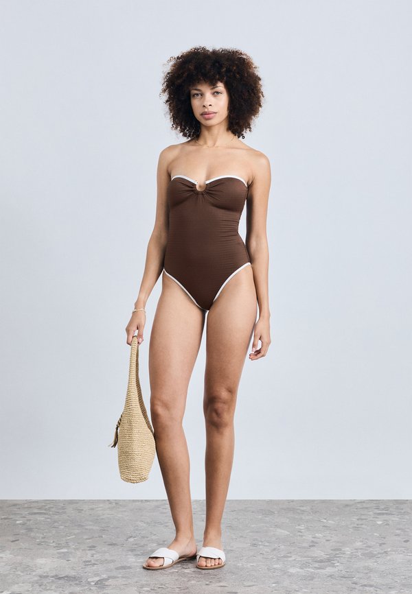 Seafolly BEACH BOUND RING FRONT BANDEAU ONE PIECE