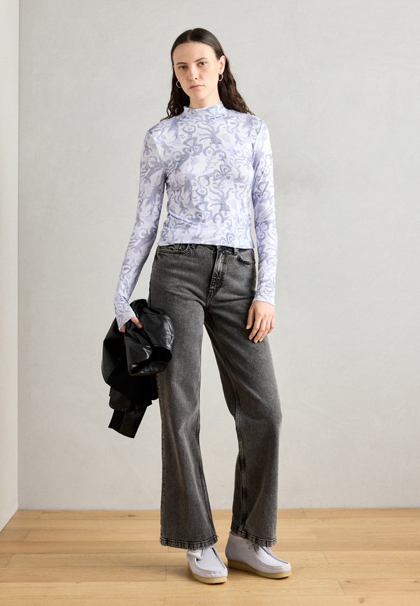 Scotch & Soda ALL OVER PRINTED MOCK NECK LONG SLEEVE