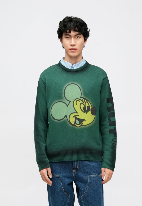 HUF MICKEY SPRAY CREW NECK SWEATER UNISEX