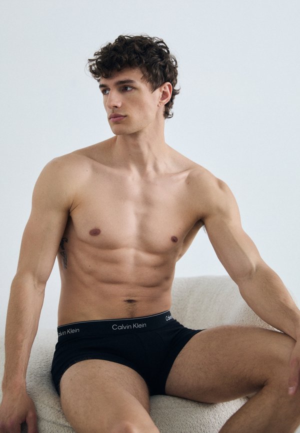 Calvin Klein Underwear TRUNK 3 PACK ICON COTTON STRETCH - Trunks - black