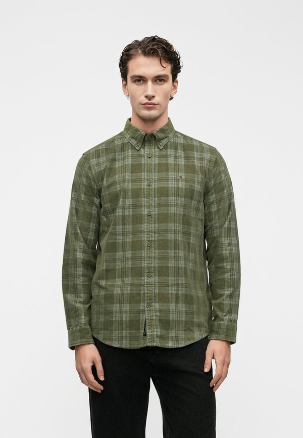 Tommy Jeans REGULAR FIT PRINCE OF WALES CHECK CORDUROY SHIRT