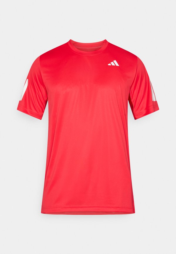 adidas Performance CLUB 3 STRIPES TEE - Sports T-shirt - pure ruby