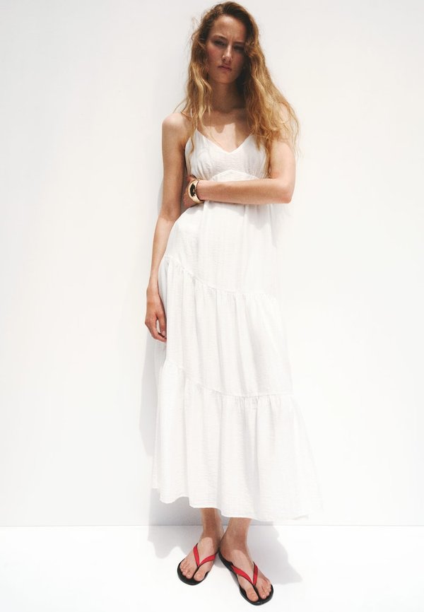 Mango ADULT - Maxi dress - white