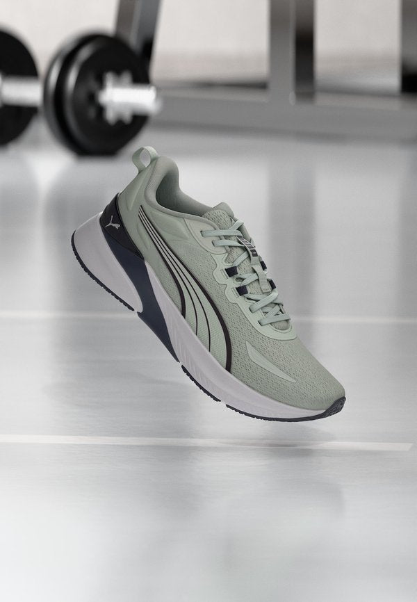 Puma AGILE LITE UNISEX - Training shoe - créme de mint-inky depths
