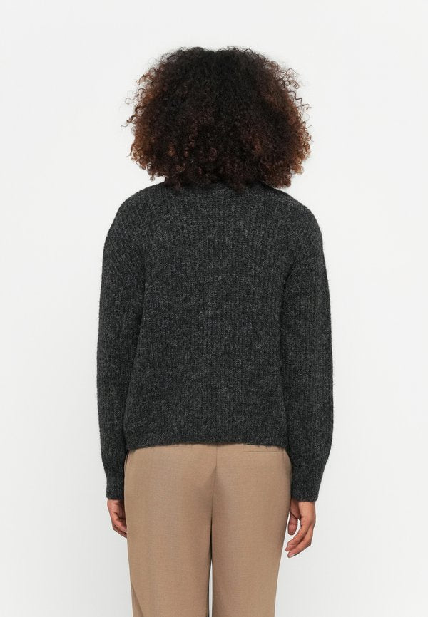 TOM TAILOR DENIM HAIRY ZIP CARDIGAN
