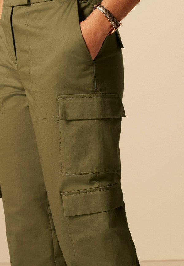 Next COTTON UTILITY STRAIGHT TROUSERS