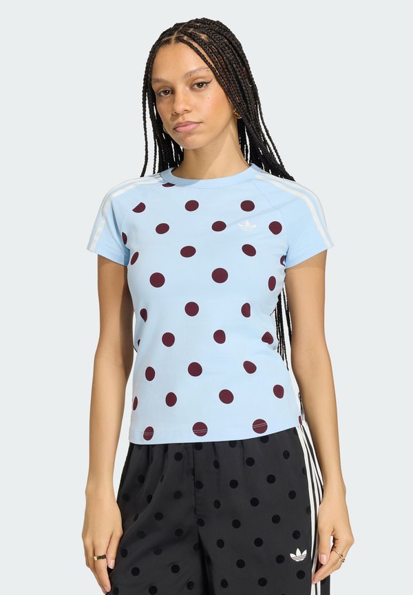 adidas Originals POLKA DOT CALI TEE - Print T-shirt - clear sky