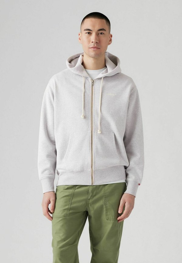 Levi's® AUTHENTIC FULL ZIP - Zip-up sweatshirt - light gray htr bros