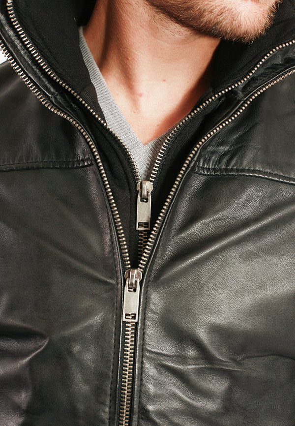 Lee Cooper LONG JACKET WITH COLLAR SHIRT - 2 SPLIT  SIDE POCKETS - FR